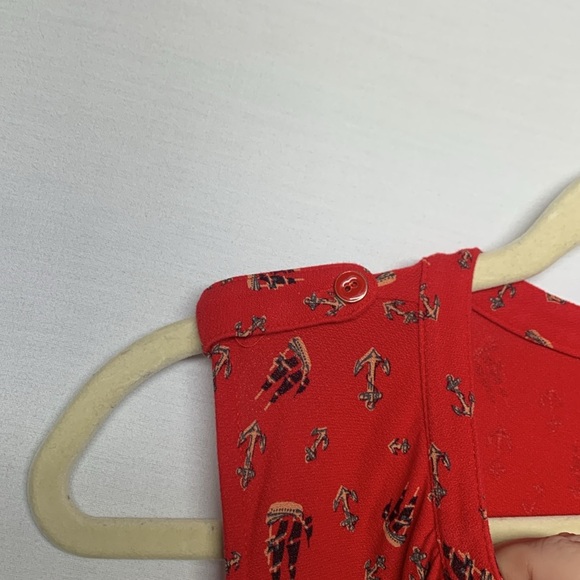 Leifnotes Red Pleated Sleeveless Midi Sundress - Picture 11 of 12